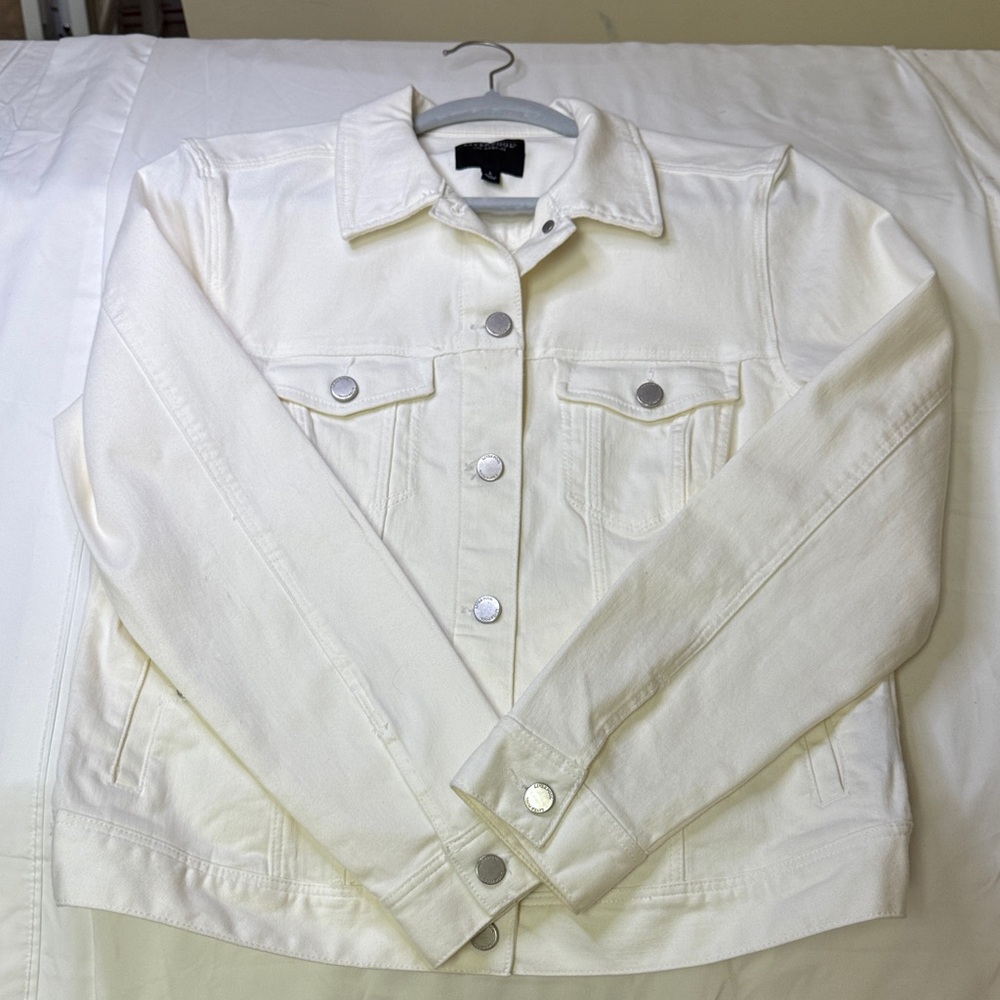 Liverpool Los‎ Angeles Off White Denim Jacket Women’s Large